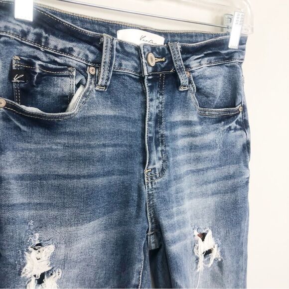 KANCAN | Distressed Leopard Animal Print Stretch Skinny Jeans Women’s Size 3/25 - Picture 6 of 13